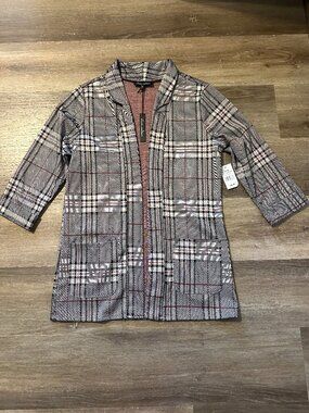 Alison Anderson Women’s Blazer | Medium | Black/White/Red | NWT